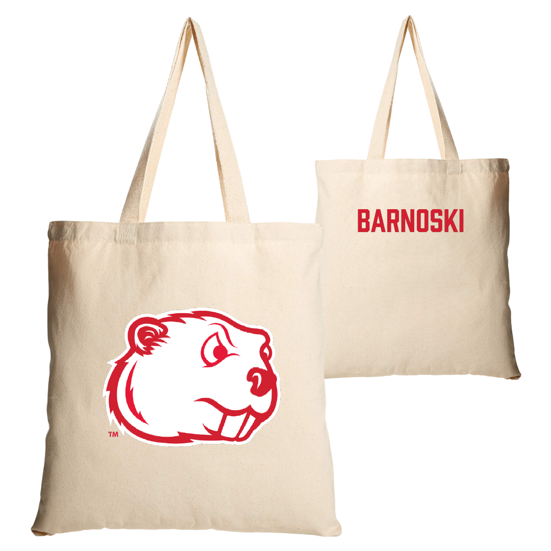 Minot State University Wrestling (W) Tan Canvas Tote Bag - Aliana Barnoski