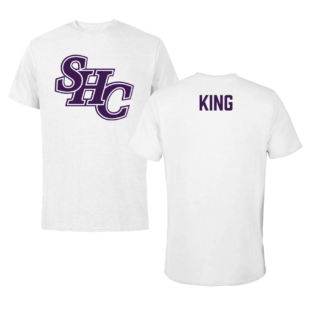 Spring Hill College TF and XC White Performance Tee - Kobe King