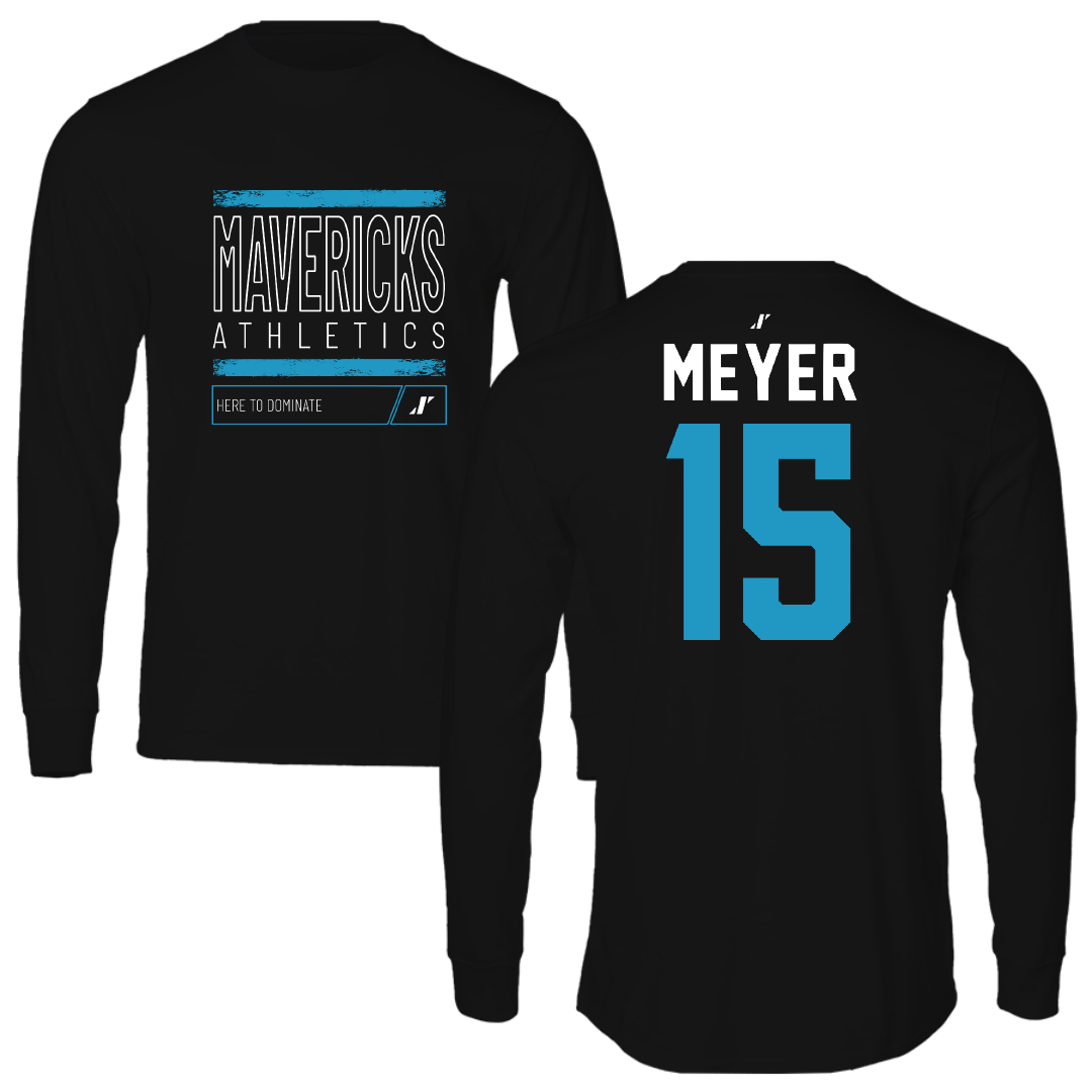 Mercy University Lacrosse Black Dominate Performance Long Sleeve - #15 Kayden Meyer