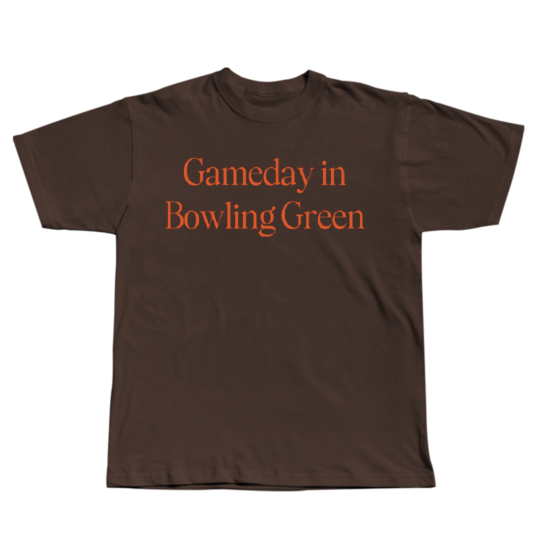 Bowling Green State University Baseball Brown Gameday Tee - #13 Ty Roder