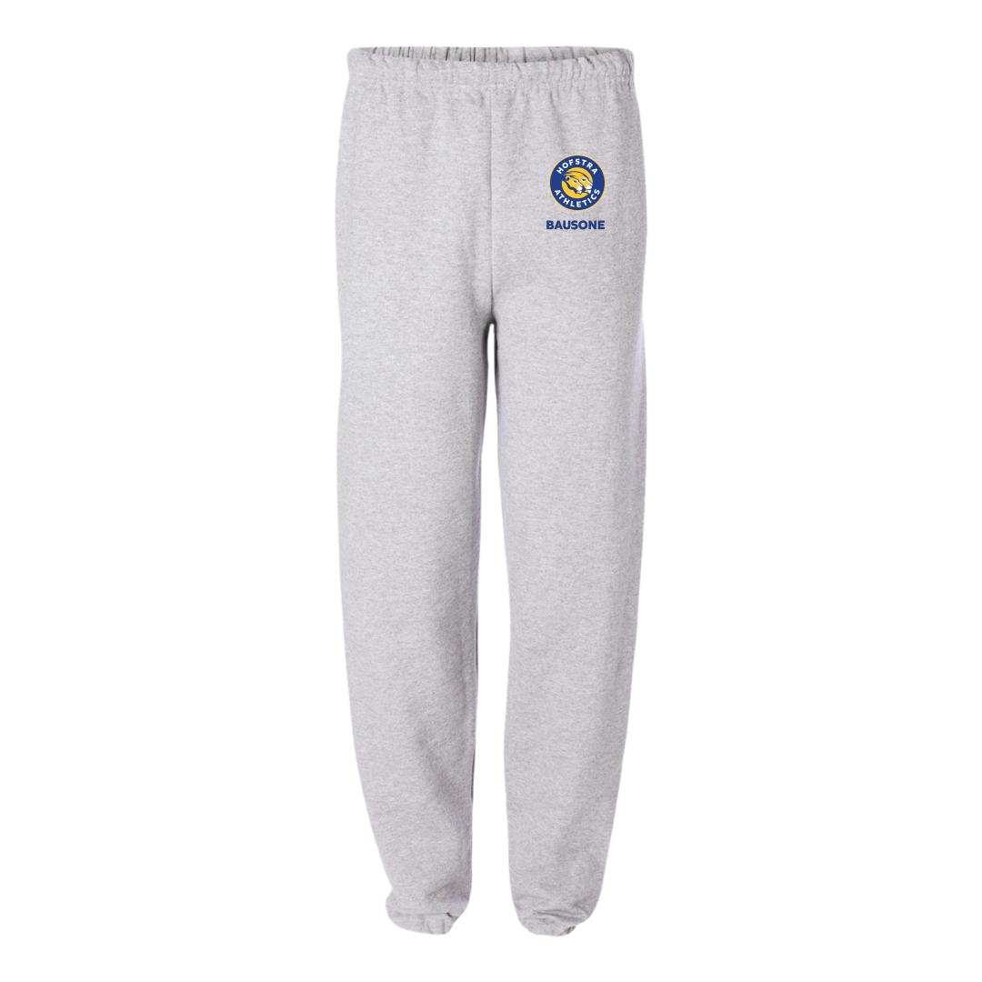 Hofstra University Baseball Light Gray Sweatpants - #45 Giovanni Bausone