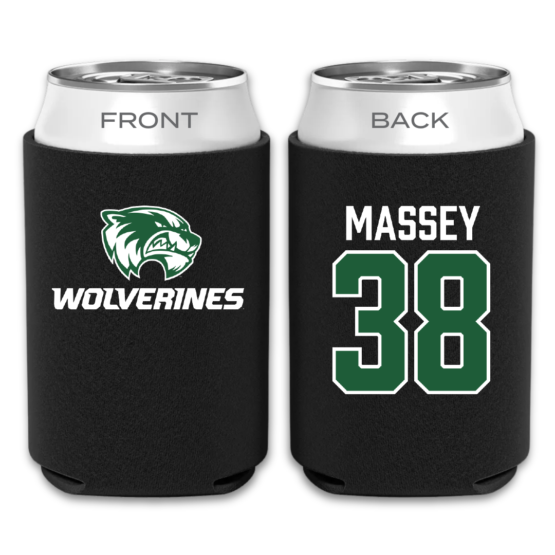 Utah Valley University Baseball Black Can Cooler - #38 DJ Massey