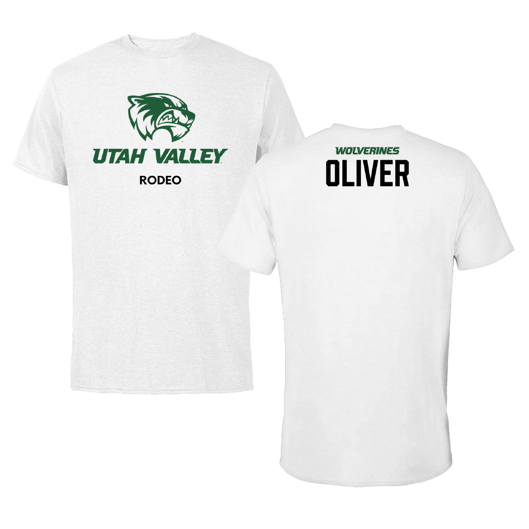 Utah Valley University Rodeo White Performance Tee - Dalli Jen Oliver