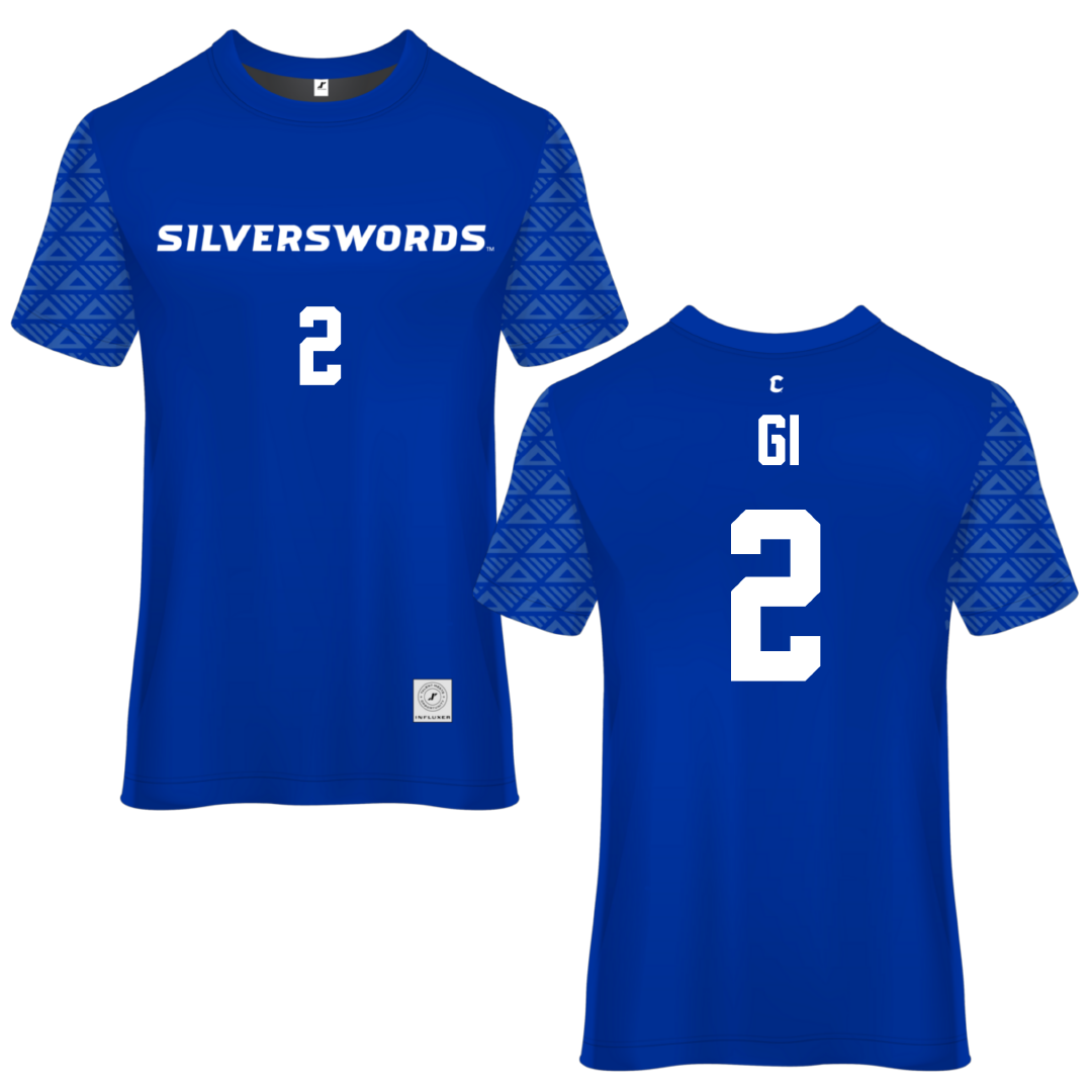 Chaminade University Blue Soccer Jersey - #2 Lela Gi