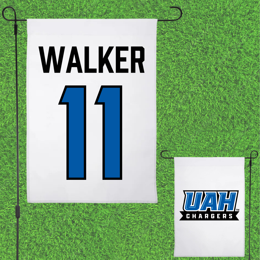 Huntsville Baseball White Garden Flag - #11 Presley Walker
