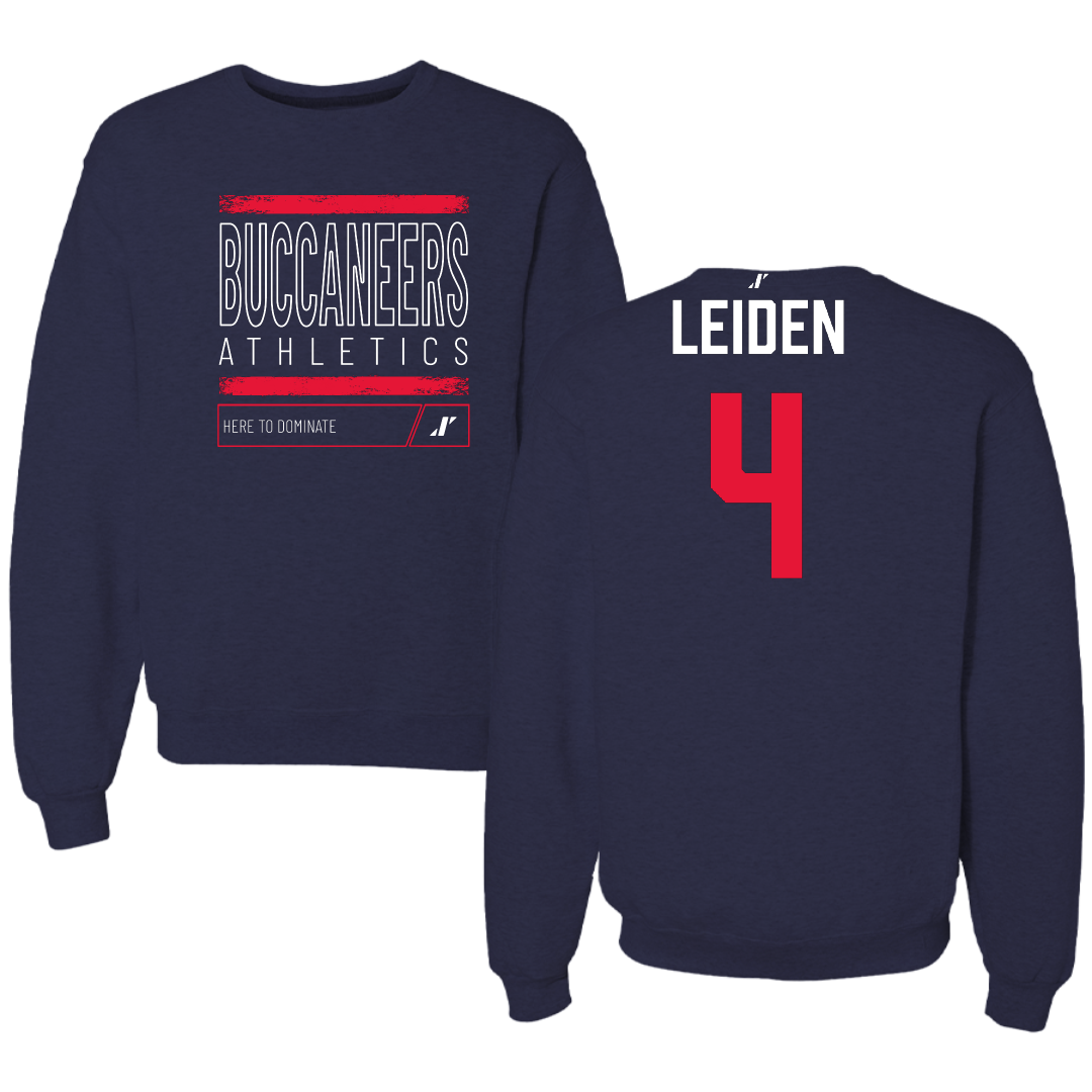 Christian Brothers University Baseball Navy Dominate Crewneck - #4 Thomas Leiden