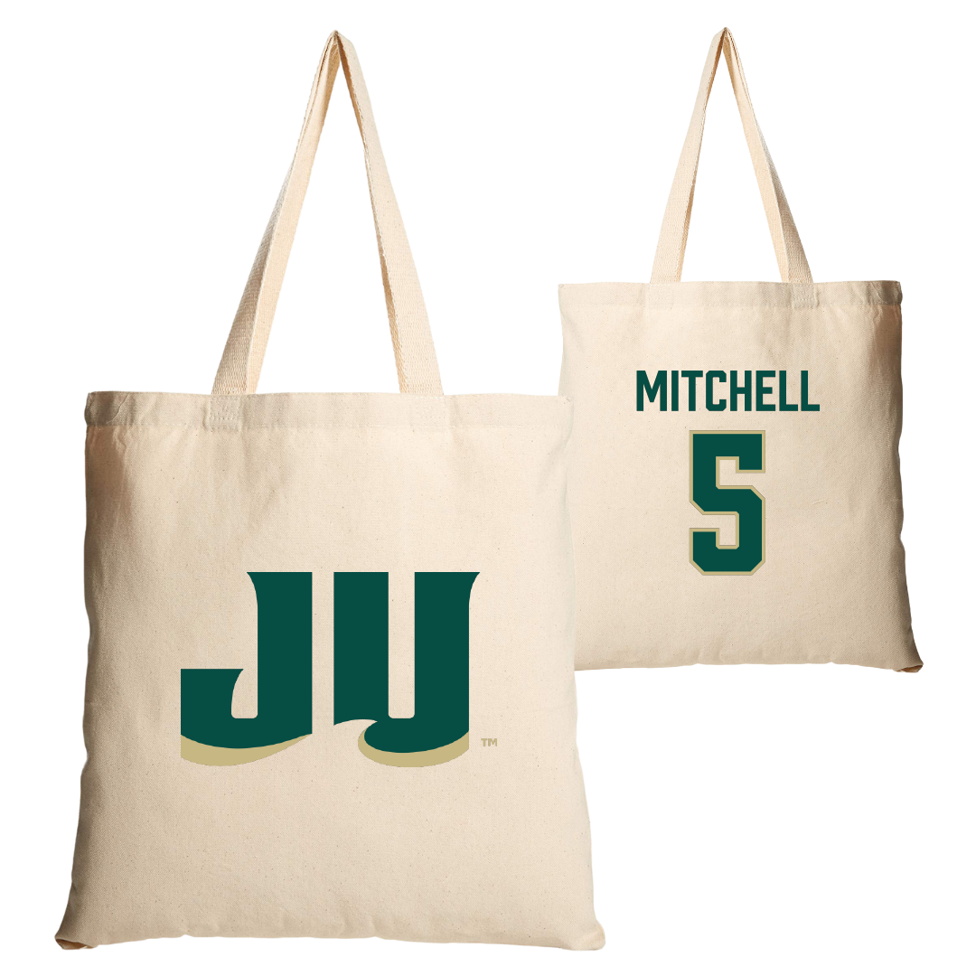 Jacksonville University Basketball Tan Canvas Tote Bag - #5 Comari Mitchell