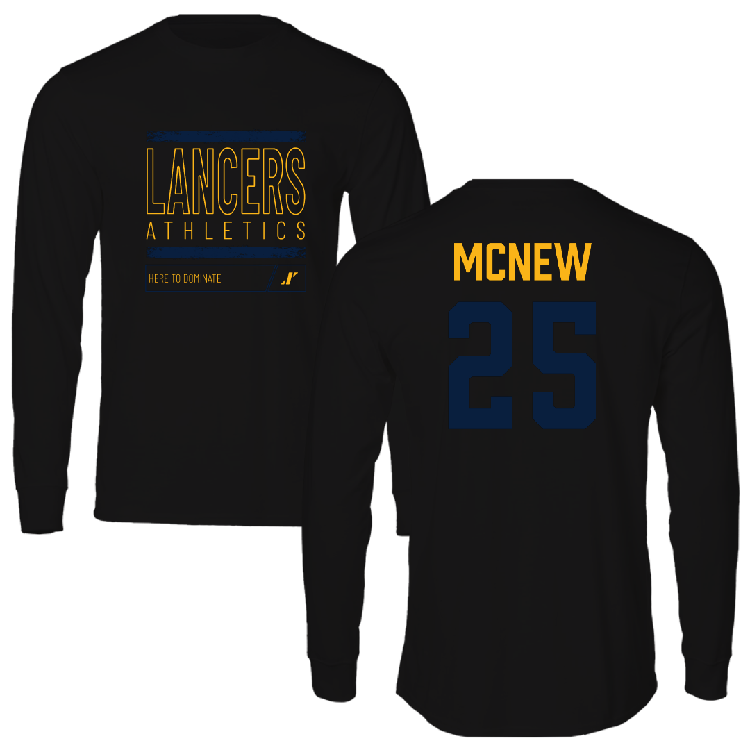 Mount Marty University Softball Black Dominate Performance Long Sleeve - #25 Ella McNew
