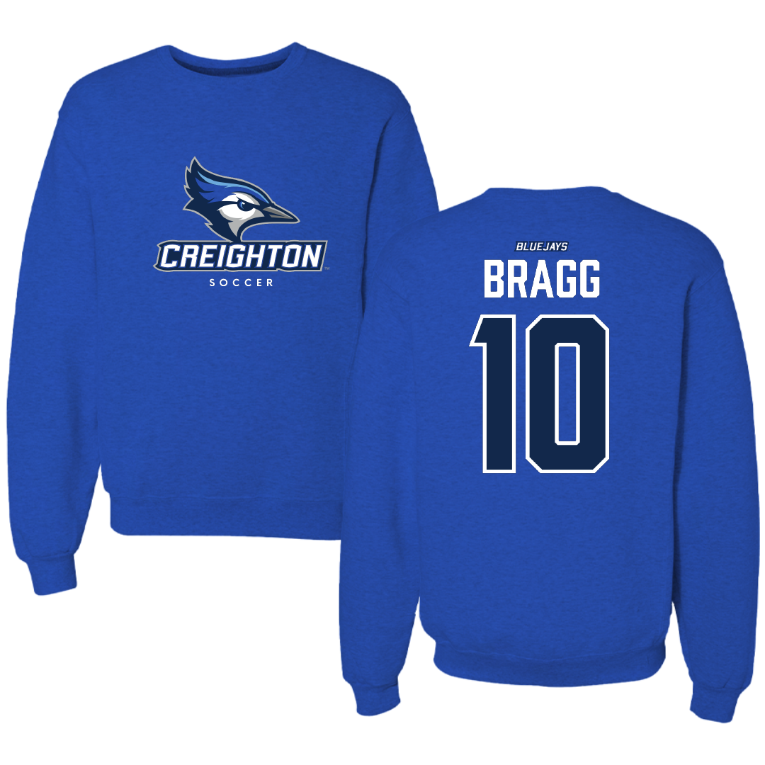 Creighton University Soccer Blue Crewneck - #10 Anna Bragg