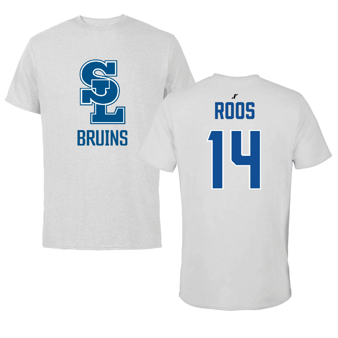 Salt Lake Community College Baseball Light Gray Bruins Tee - #14 Colin Roos