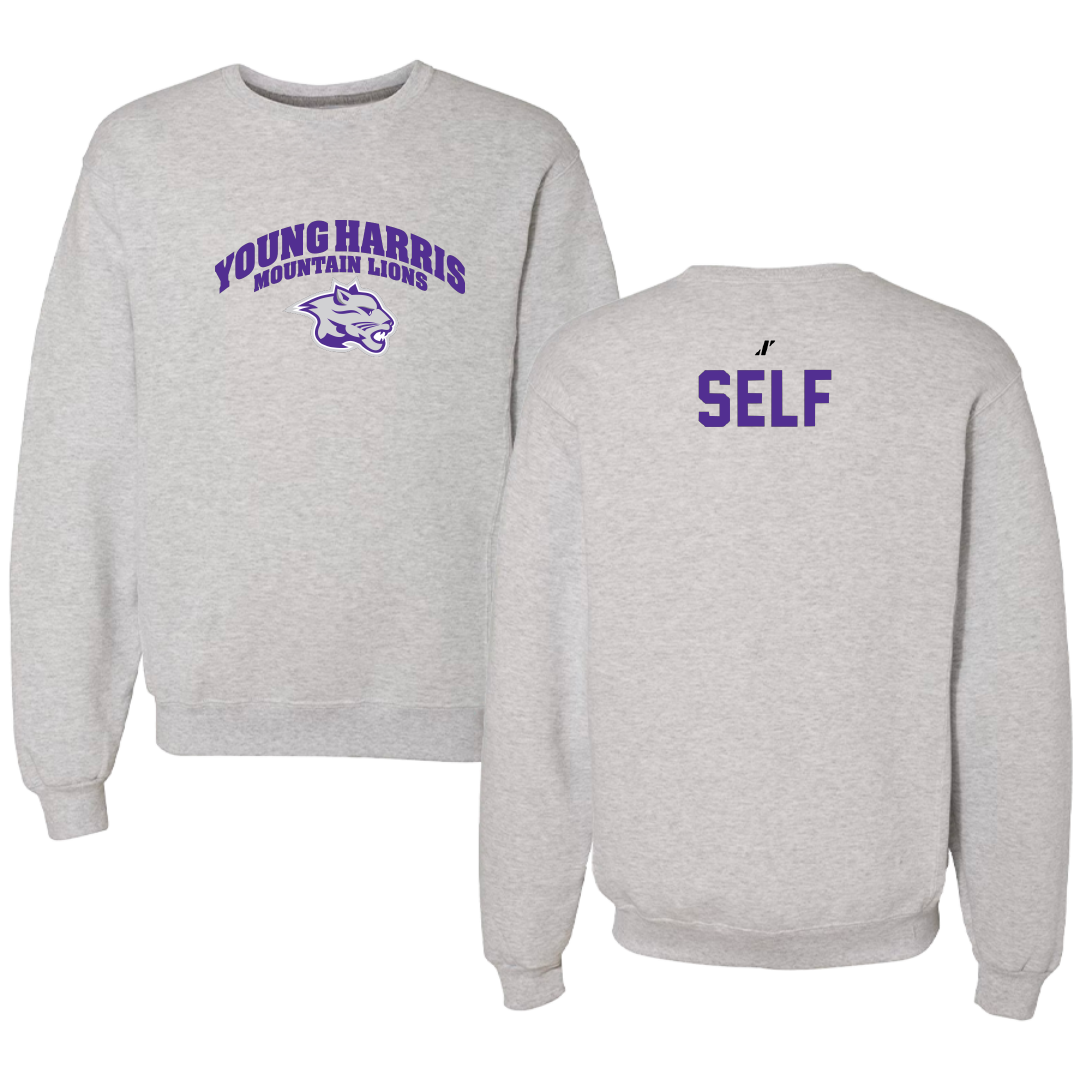 Young Harris College Cheer Light Gray Crewneck - Abrianna Self