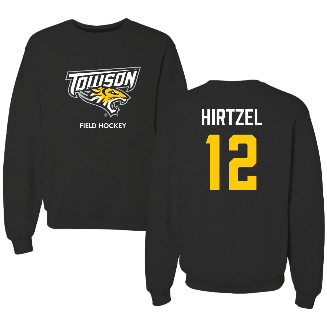 Towson University Field Hockey (W) Black Crewneck - #12 Lexi Hirtzel