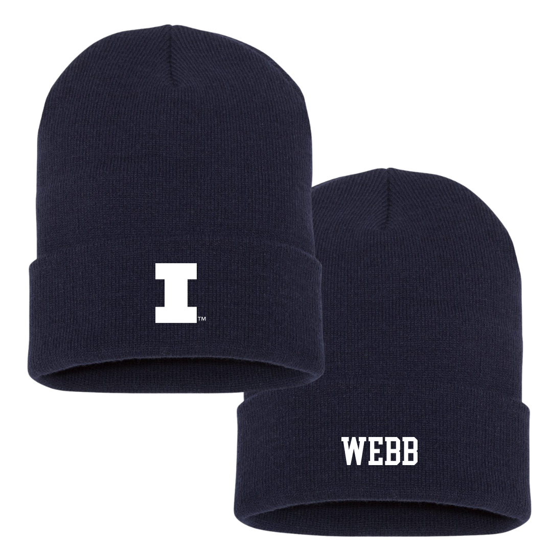 University of Illinois Soccer (W) Navy Beanie - #8 Sutton Webb