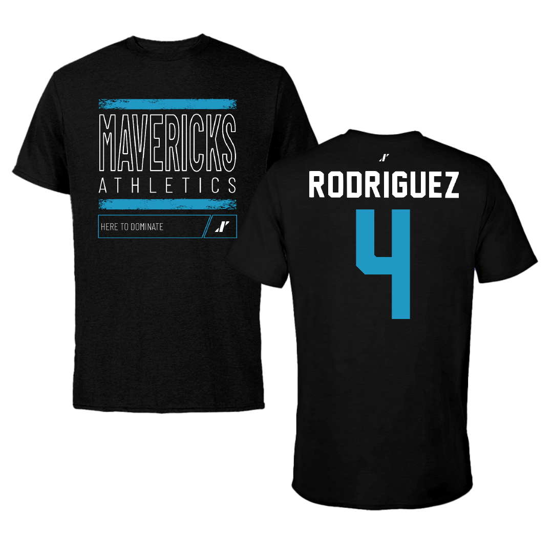 Mercy University Volleyball Black Dominate Performance Tee - #4 Marichelle Rodriguez