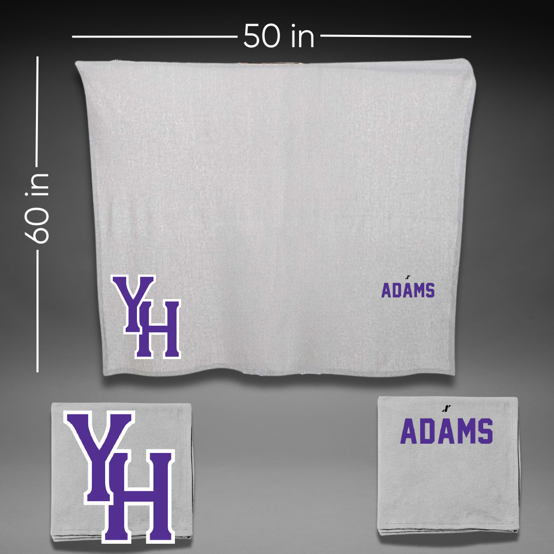 Young Harris College Cheer Gray Blanket - Abigail Adams