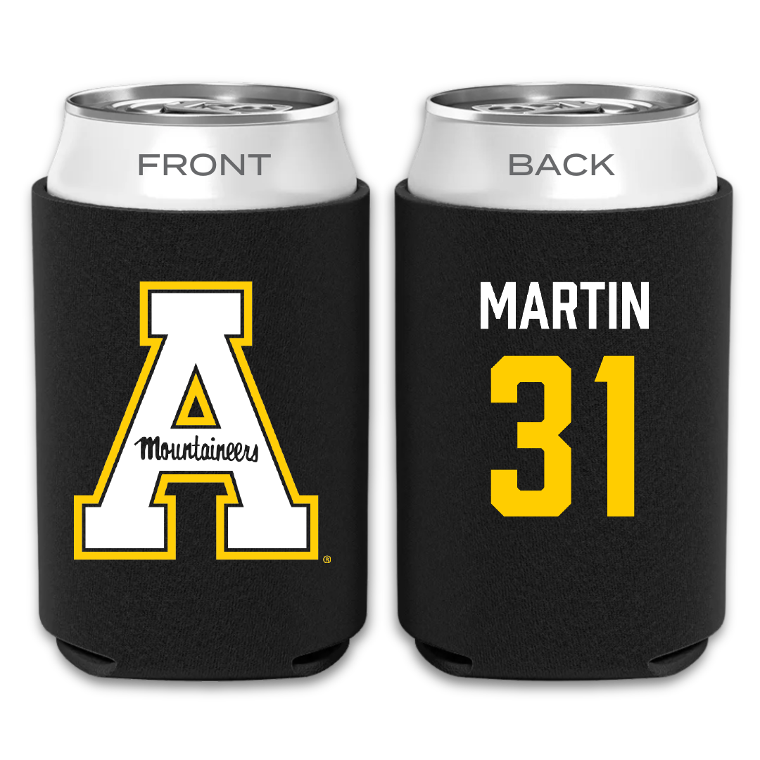 Appalachian State University Softball Black Mountaineers Can Cooler - #31 Sidney Martin