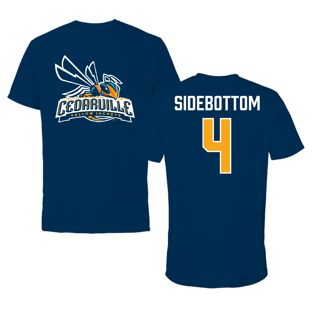 Cedarville University Softball Navy Tee - #4 Macy Sidebottom