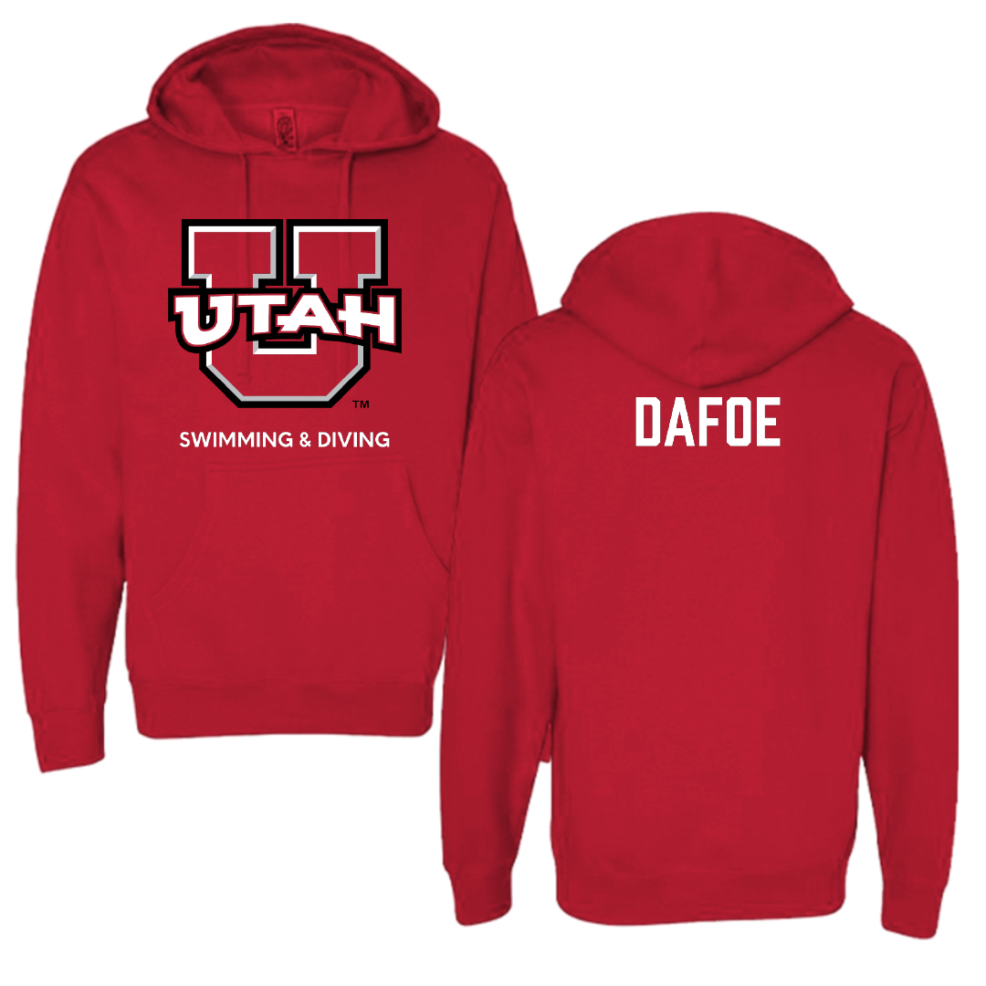 University of Utah Swimming & Diving Red Utes Hoodie - Claire Dafoe
