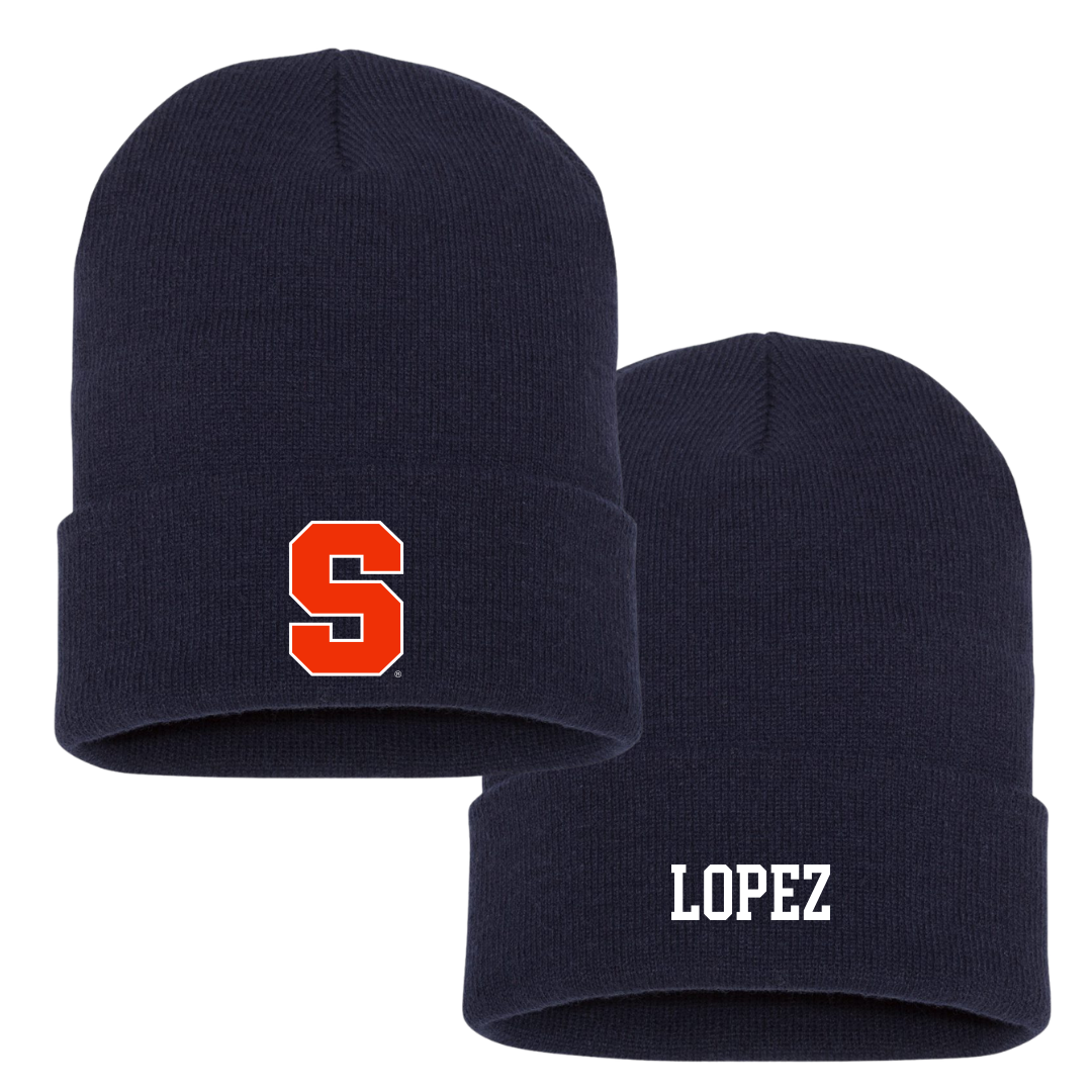 Syracuse University Softball Navy Beanie - #9 Madelyn Lopez