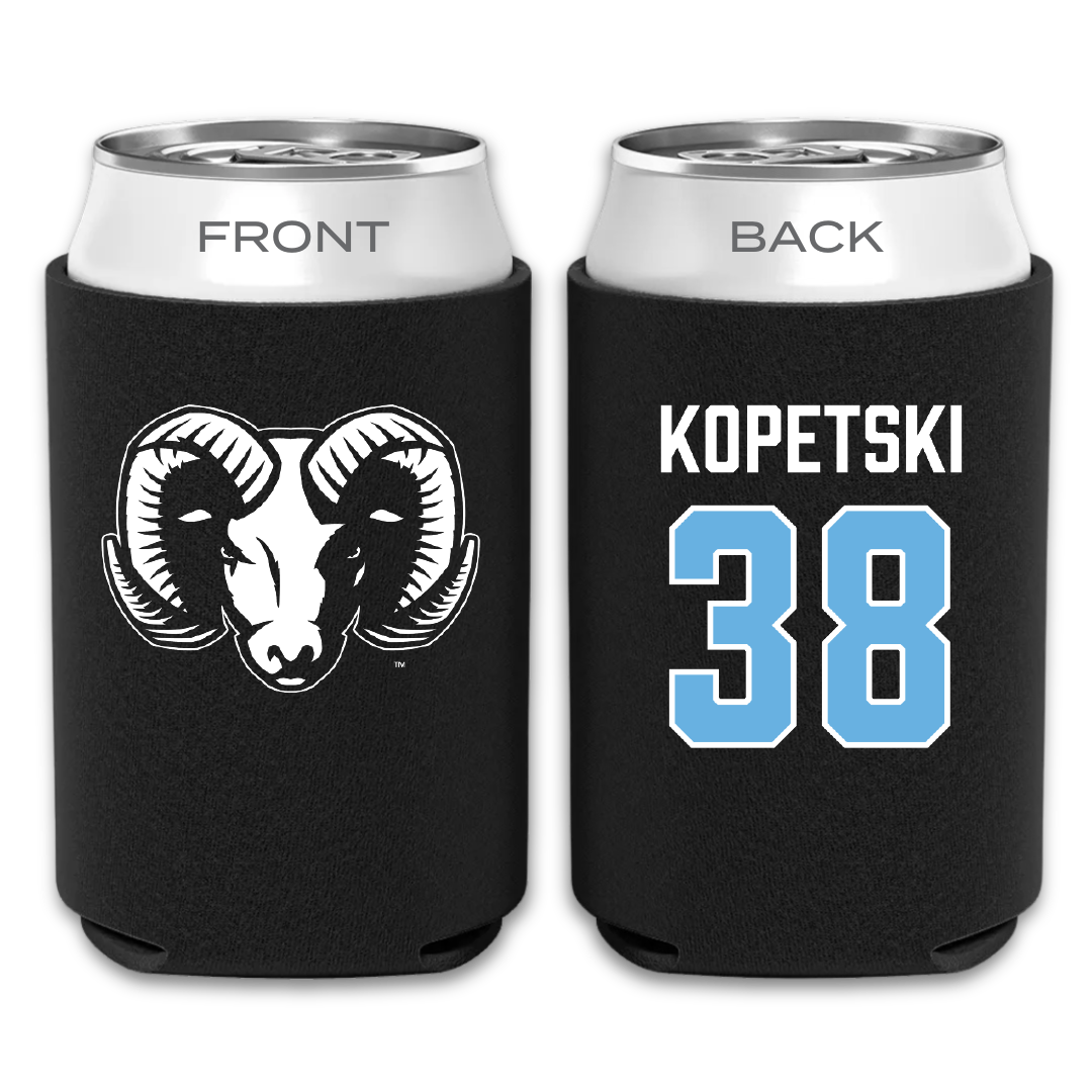 University of Rhode Island Baseball Black Can Cooler - #38 Josh Kopetski