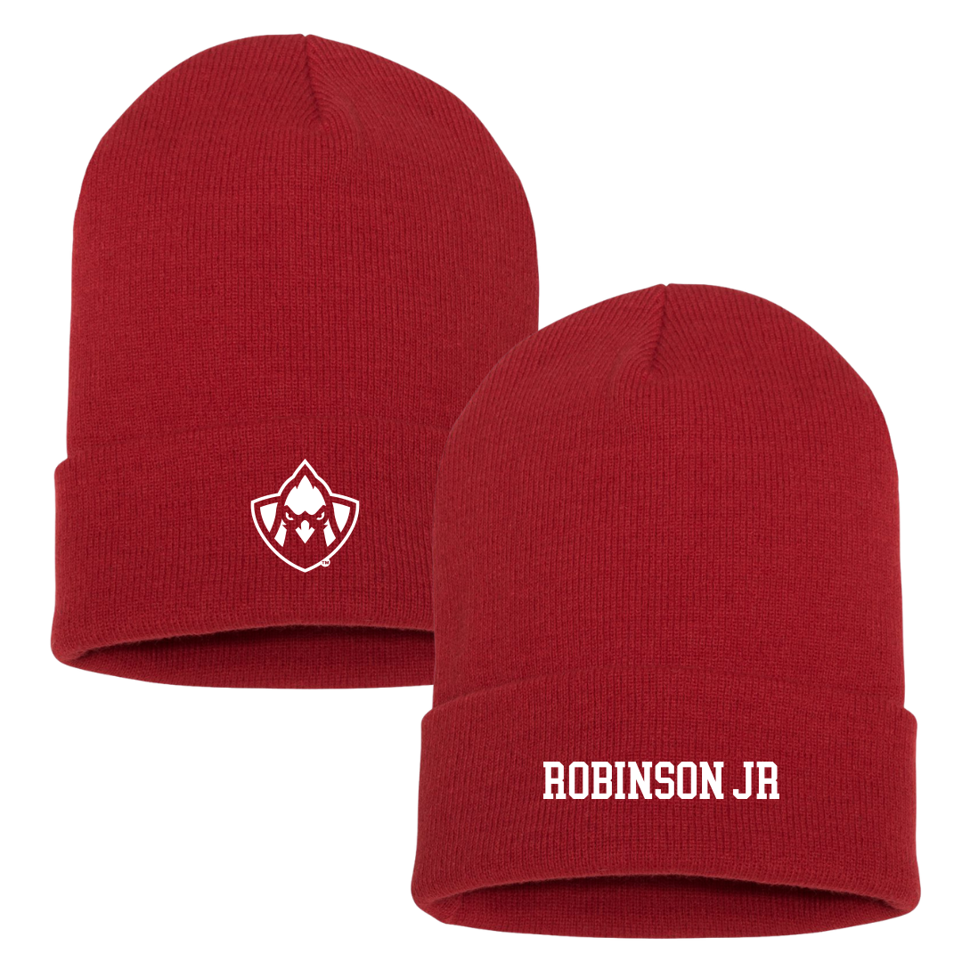 Trinity Valley Community College Football Red Beanie - #32 Eddie Robinson jr
