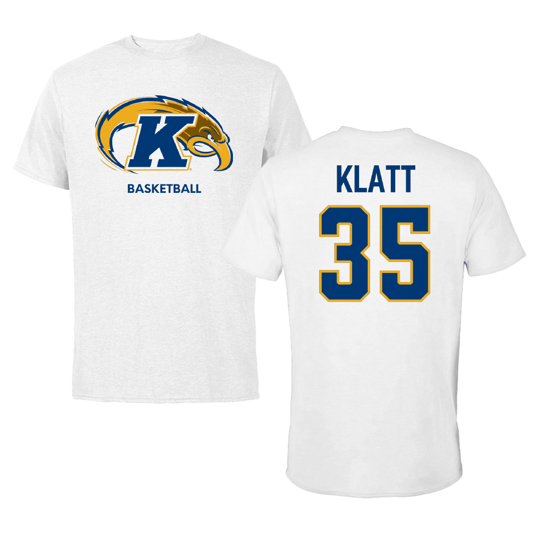 Kent State University Basketball (W) White Tee - #35 Emory Klatt