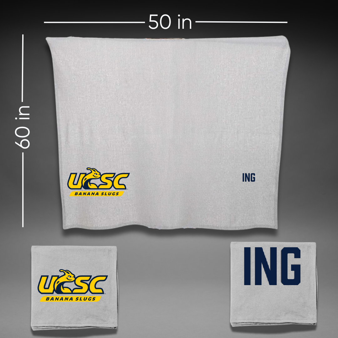 University of California-Santa Cruz TF and XC Gray Blanket - Soujit Ing