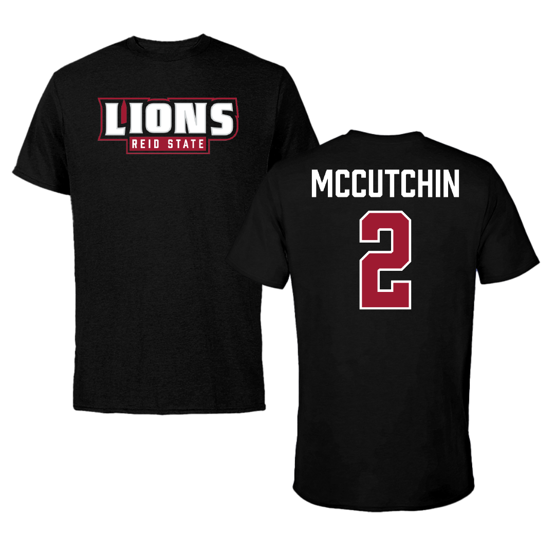 Reid State Community College Baseball Black Tee - #2 Carson McCutchin