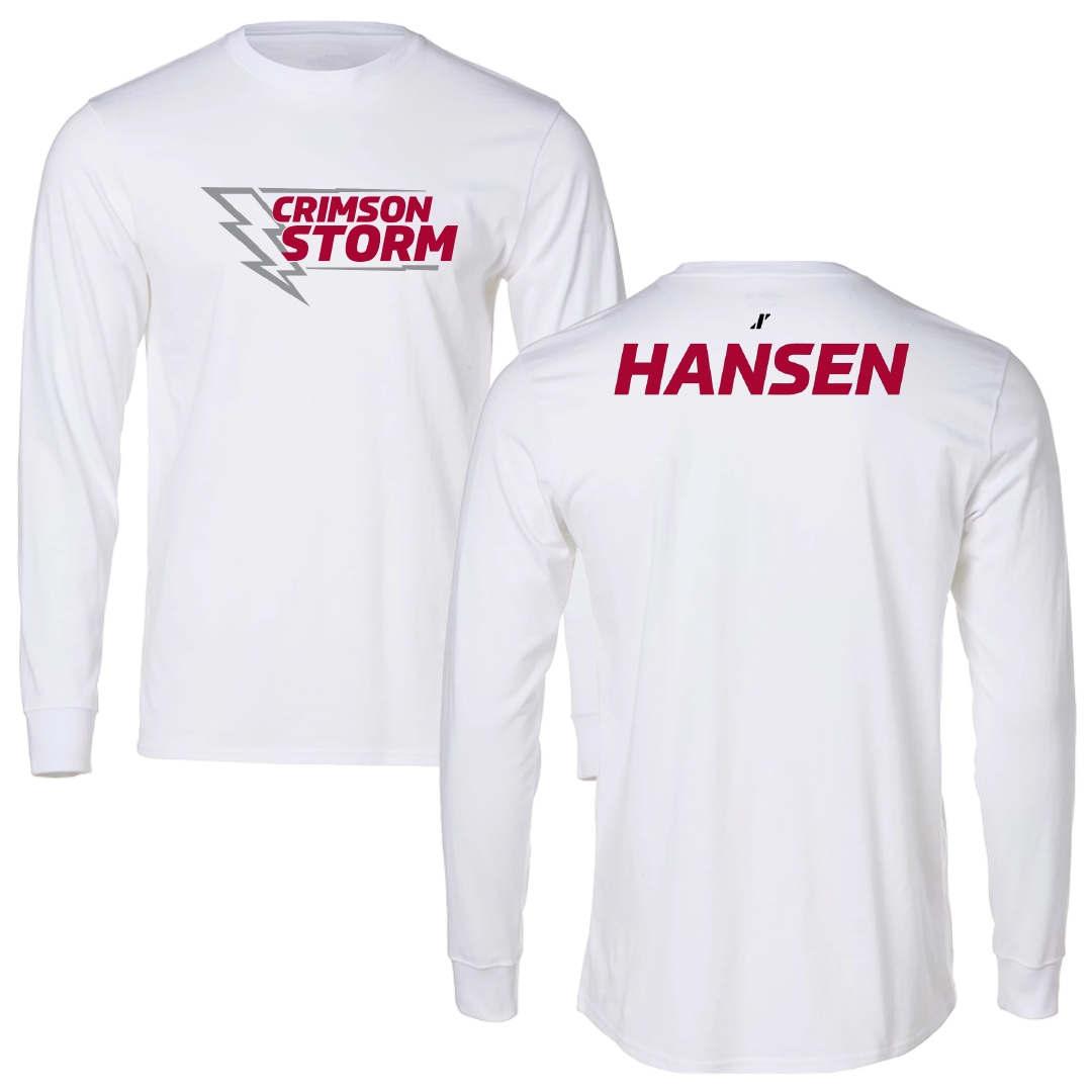 Southern Nazarene University Golf (M) White Long Sleeve - Drew Hansen