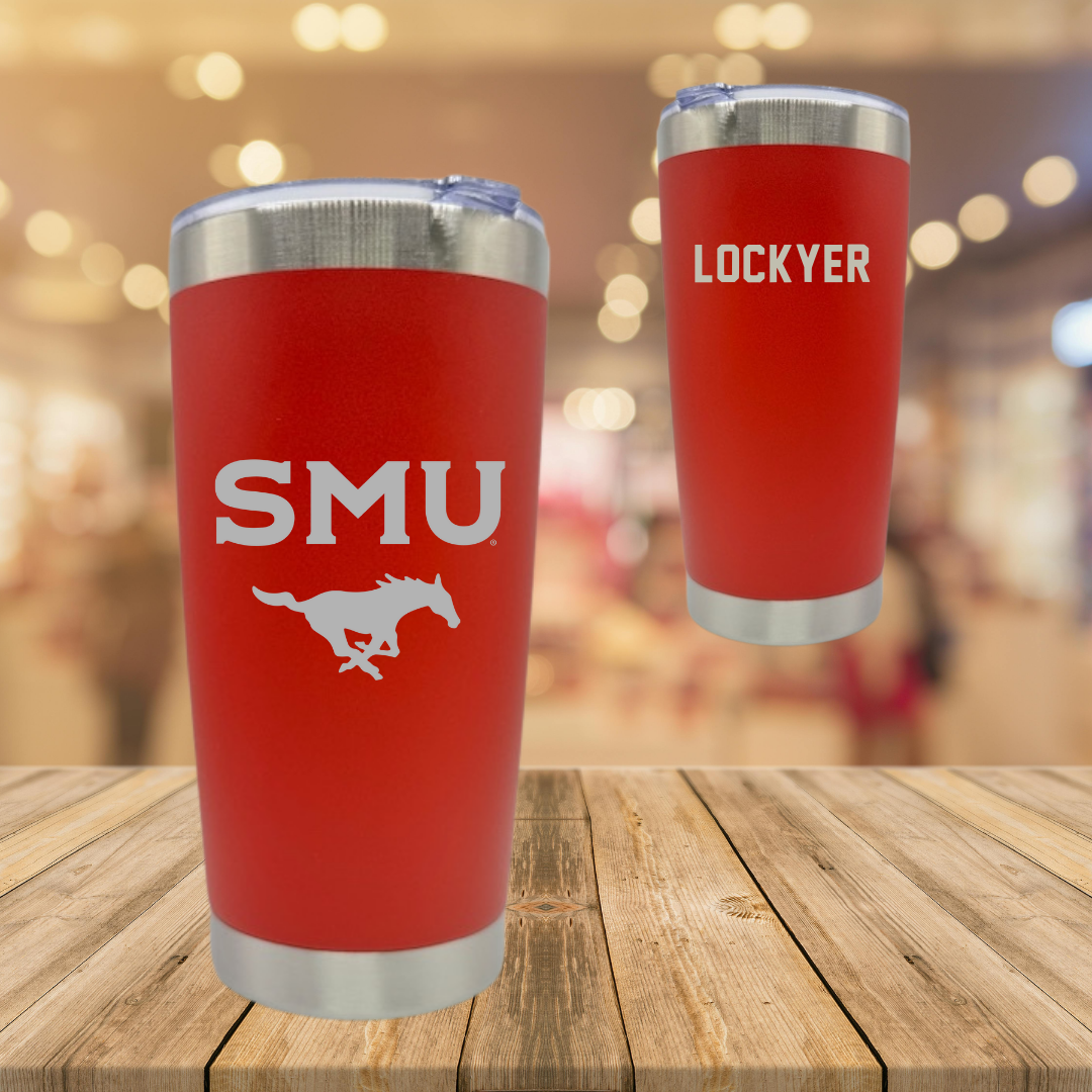 Southern Methodist University Swimming & Diving Red Stainless Steel Tumbler - Hannah Lockyer