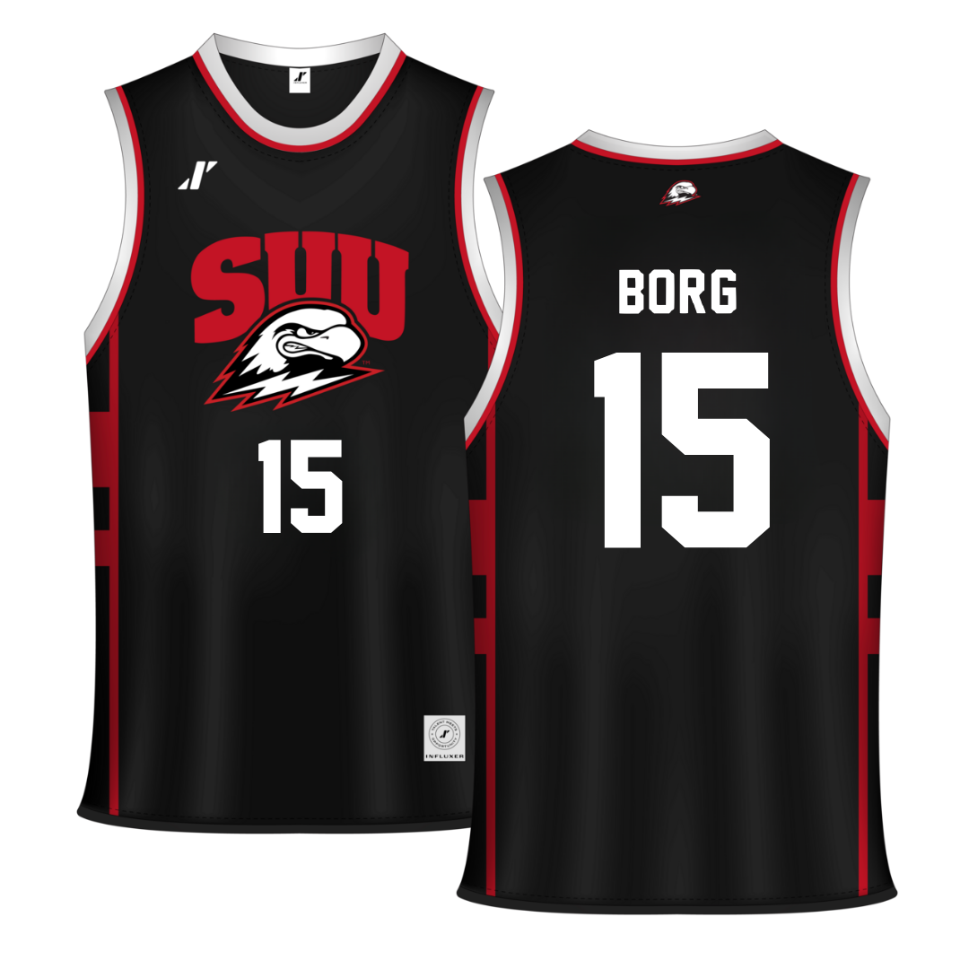 Southern Utah University Black Basketball Jersey - #15 Nike Borg