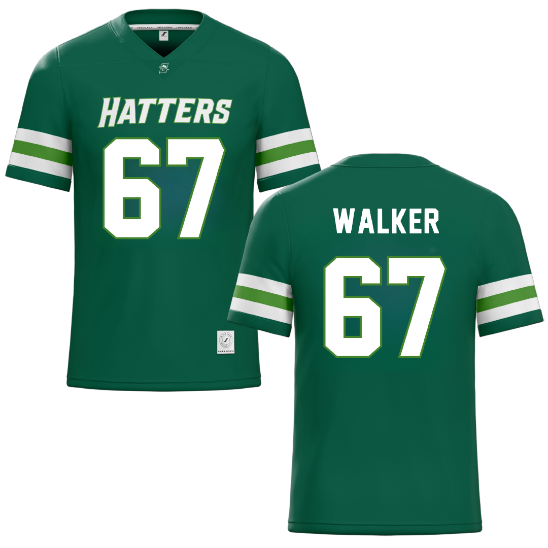 Stetson University Green Football Jersey - #67 Keith Walker