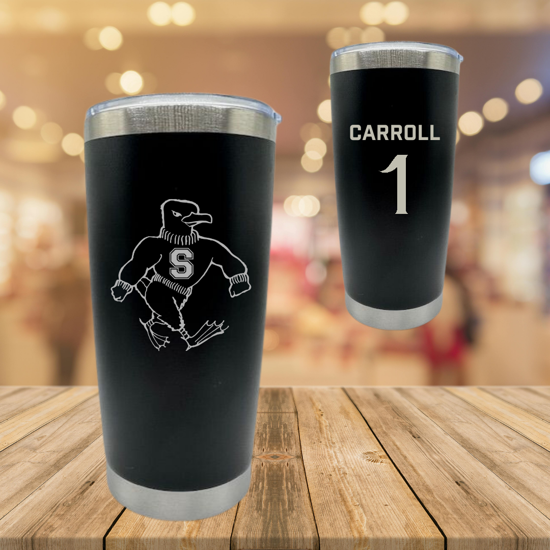 Salisbury University Basketball (M) Black Stainless Steel Tumbler - #1 Elijah Carroll
