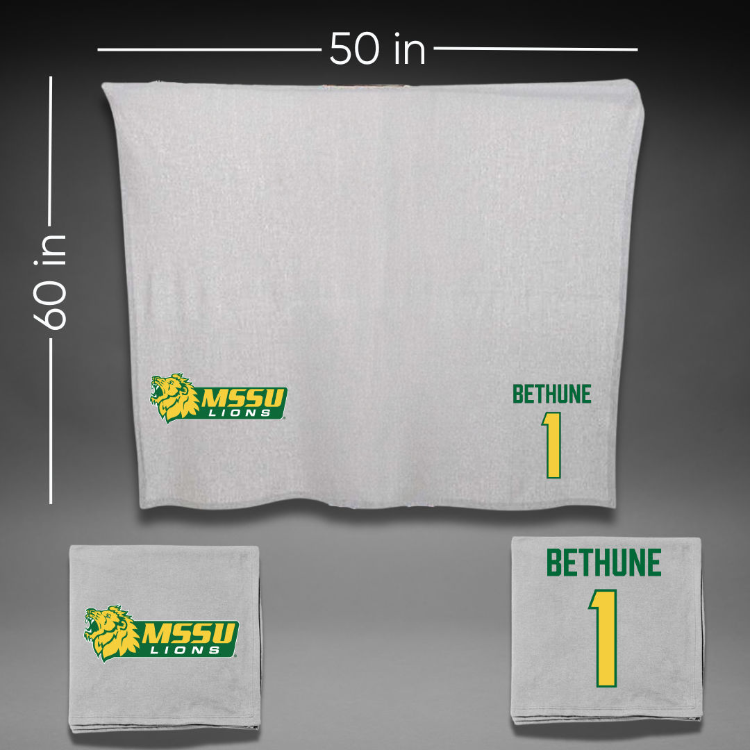 Missouri Southern State University Football Gray Blanket - #1 David Bethune