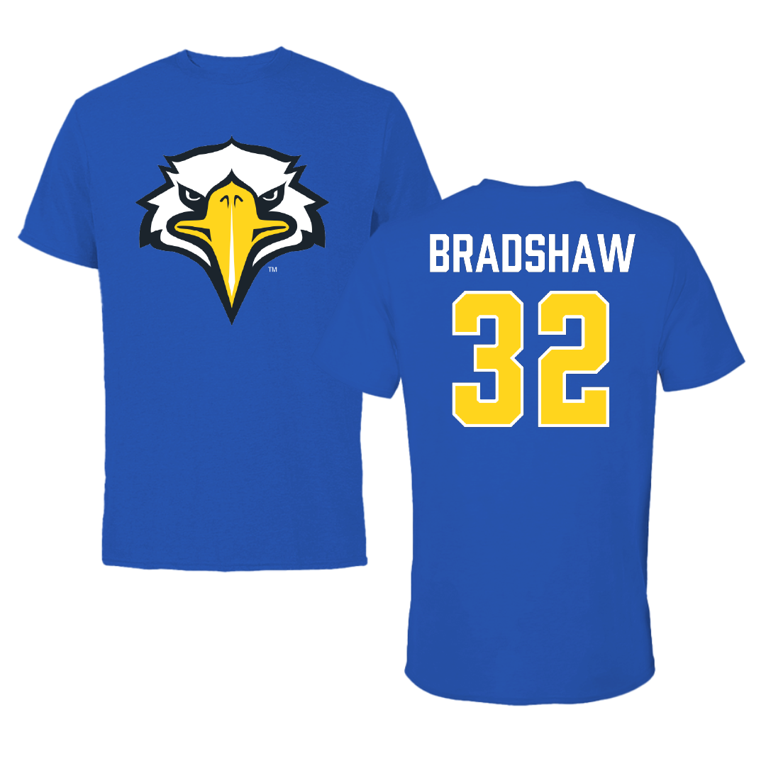 Morehead State University Football Blue Performance Tee - #32 Mykel Bradshaw