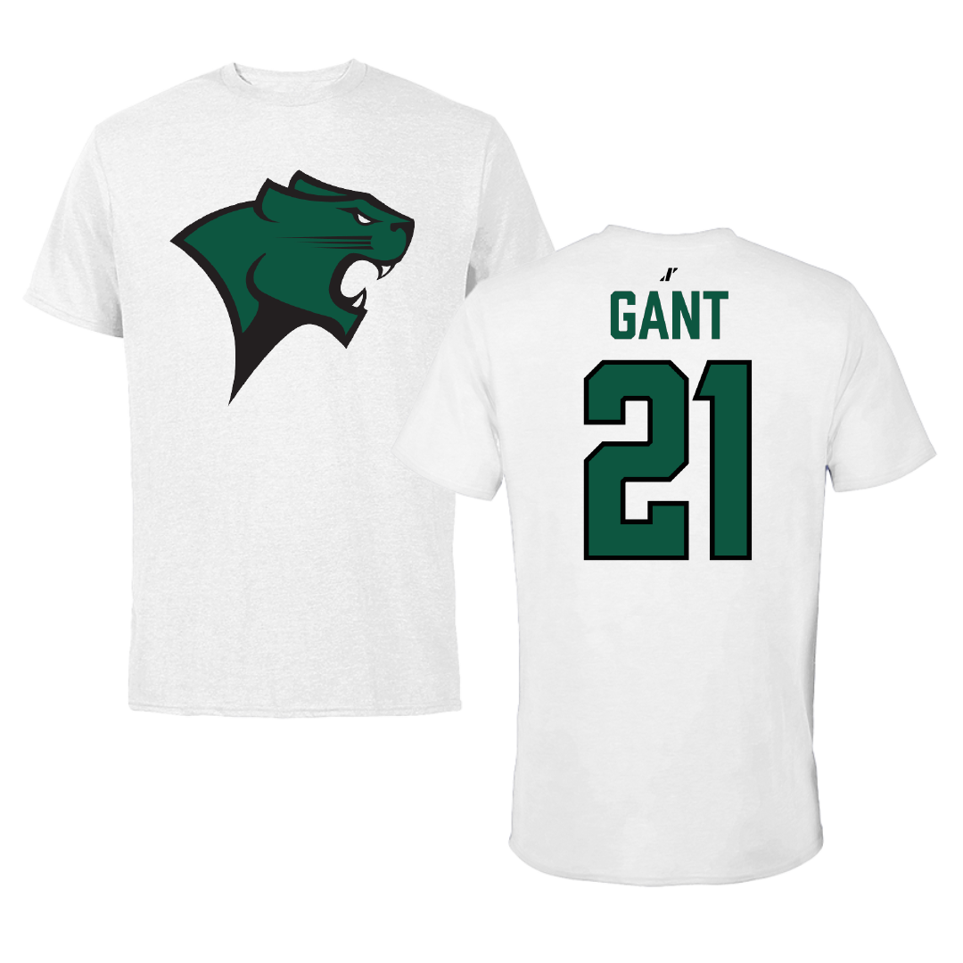 Chicago State University Basketball White Tee - #21 Marisa Gant