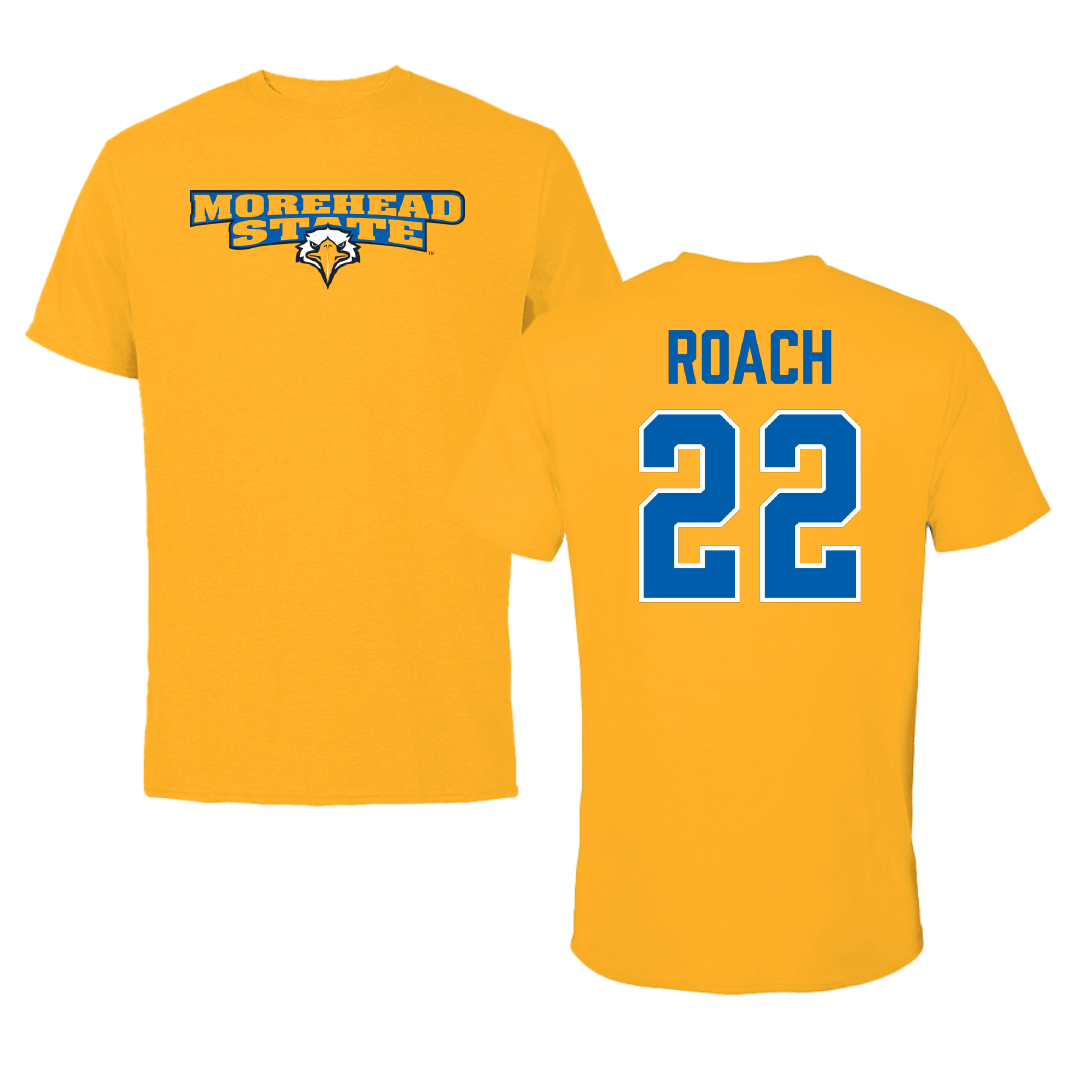 Morehead State University Football Gold Performance Tee - #22 Evan Roach