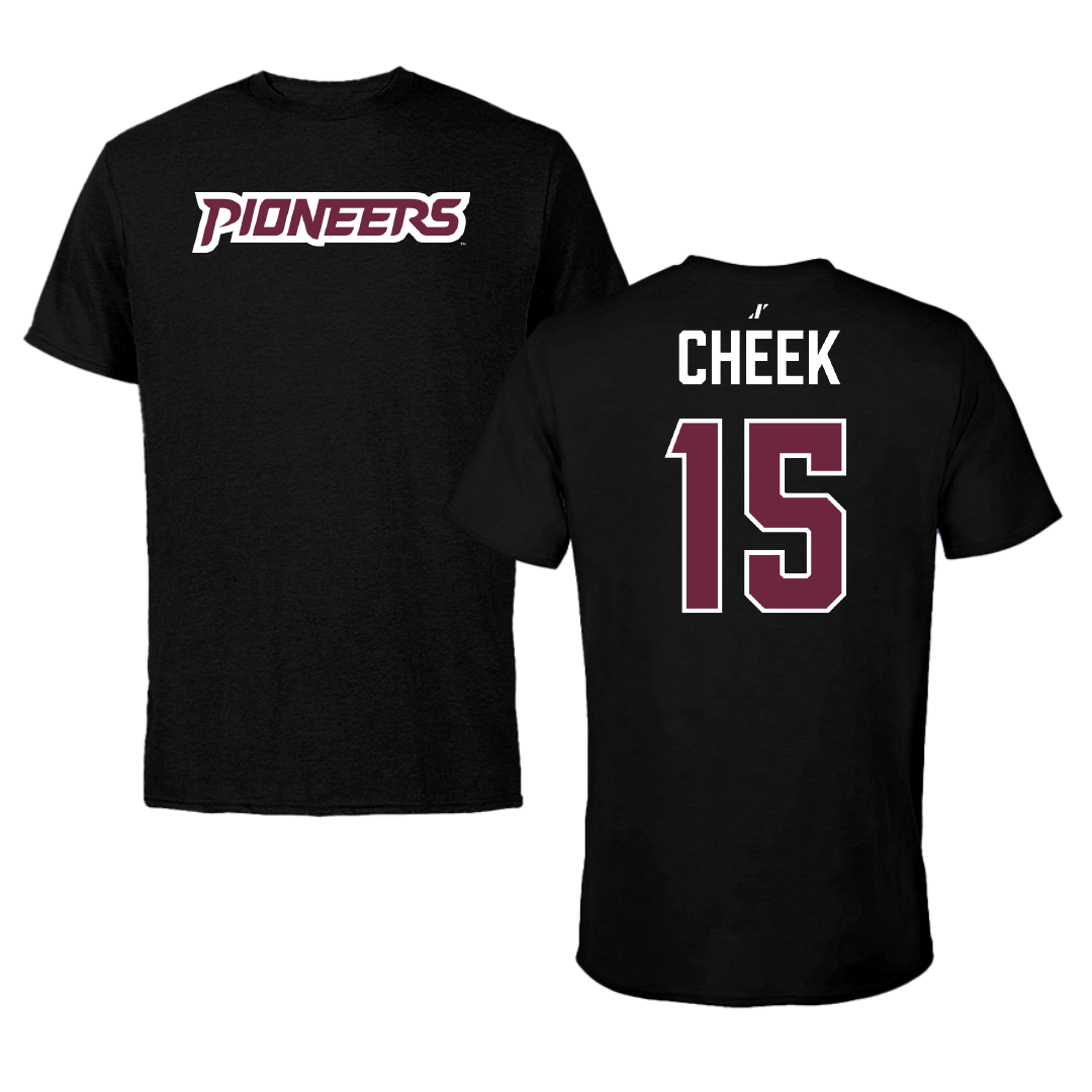 Texas Woman's University STUNT Black Tee - #15 Anna Cheek