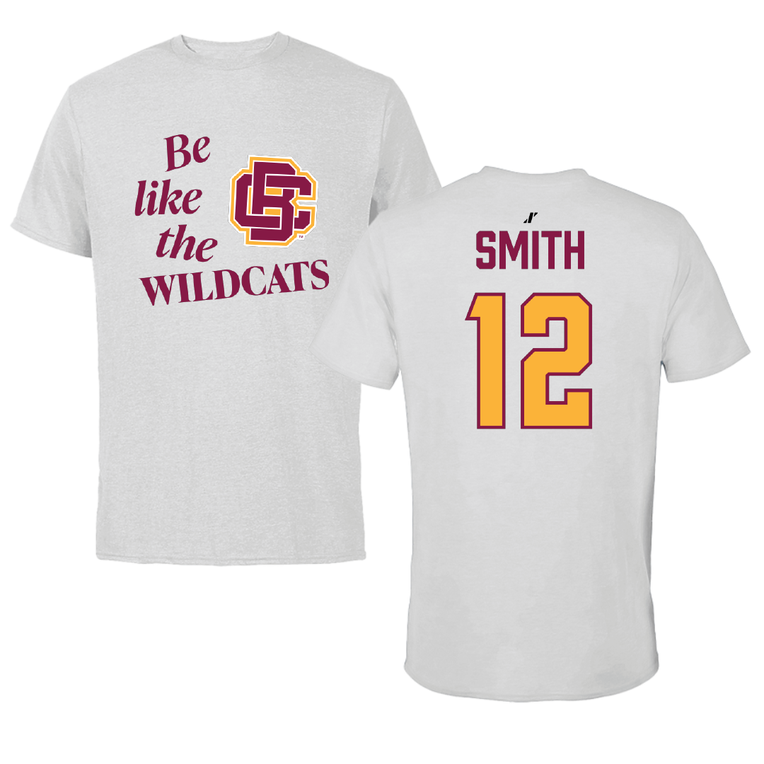 Bethune-Cookman University Softball Light Gray Be Like Us Performance Tee - #12 Serenity Smith