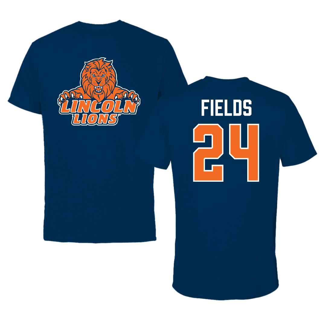 Lincoln University (Pennsylvania) Basketball (M) Navy Performance Tee - #24 Tyleek Fields