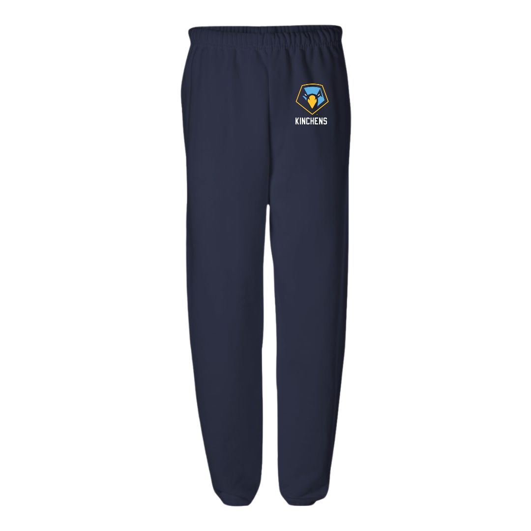 Point University Football Navy Sweatpants - #45 Zequan Kinchens
