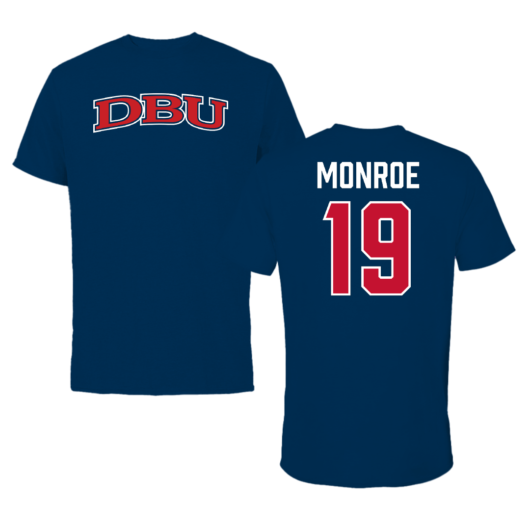 Dallas Baptist University Soccer (W) Navy DBU Tee - #19 Chloe Monroe