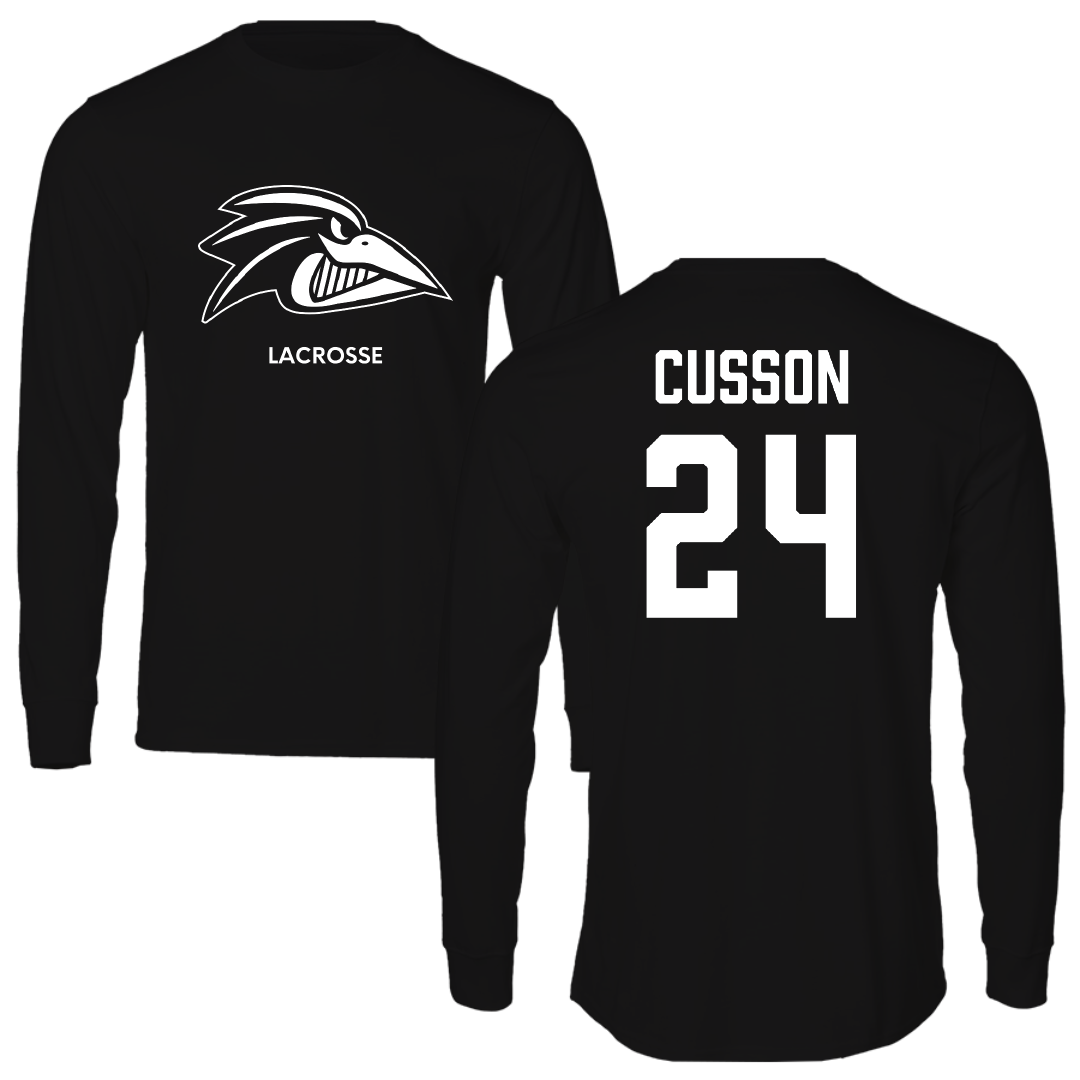 Franklin Pierce University Lacrosse (M) Black Long Sleeve - #24 Jake Cusson