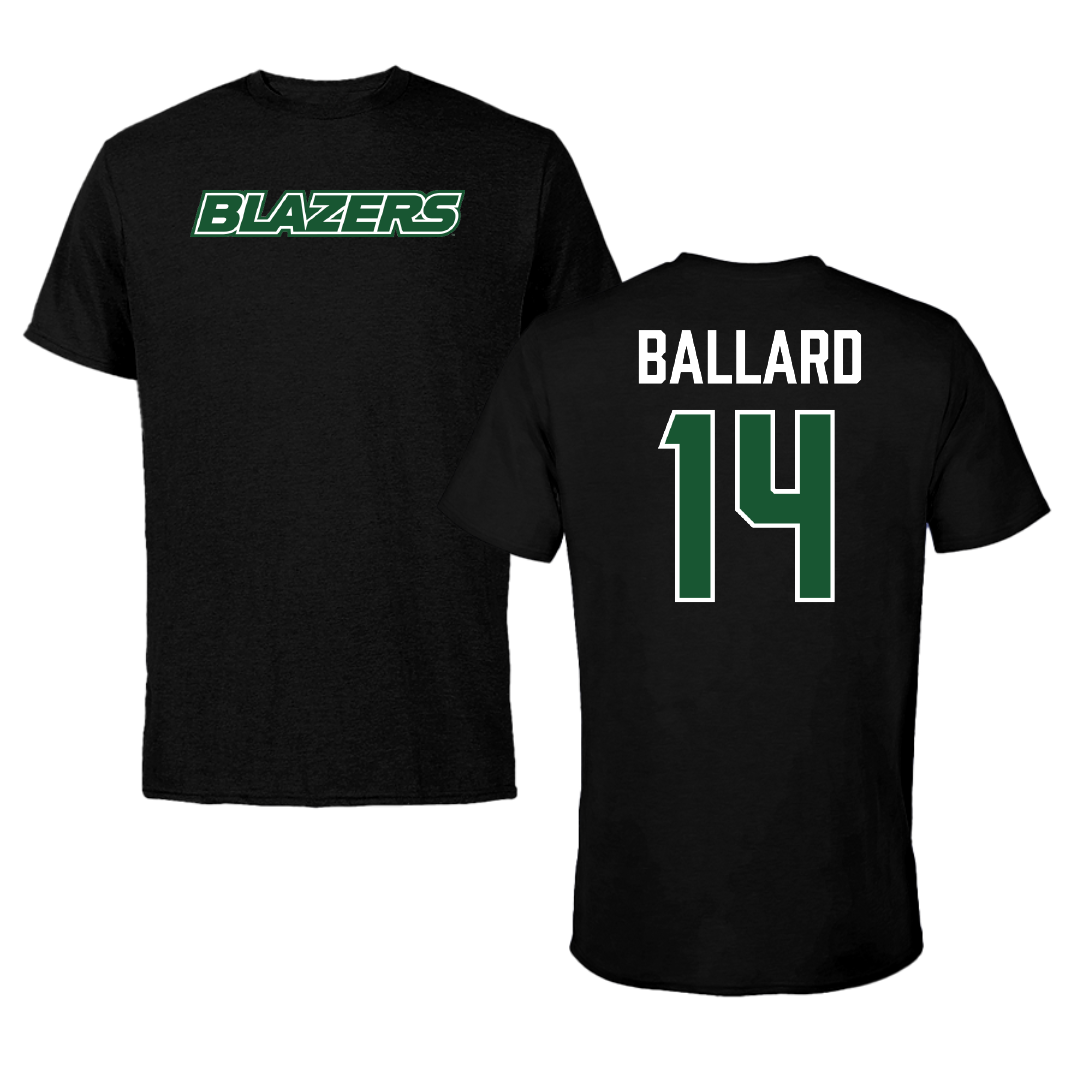 University of Alabama at Birmingham Baseball Black Performance Tee - #14 Thomas Ballard