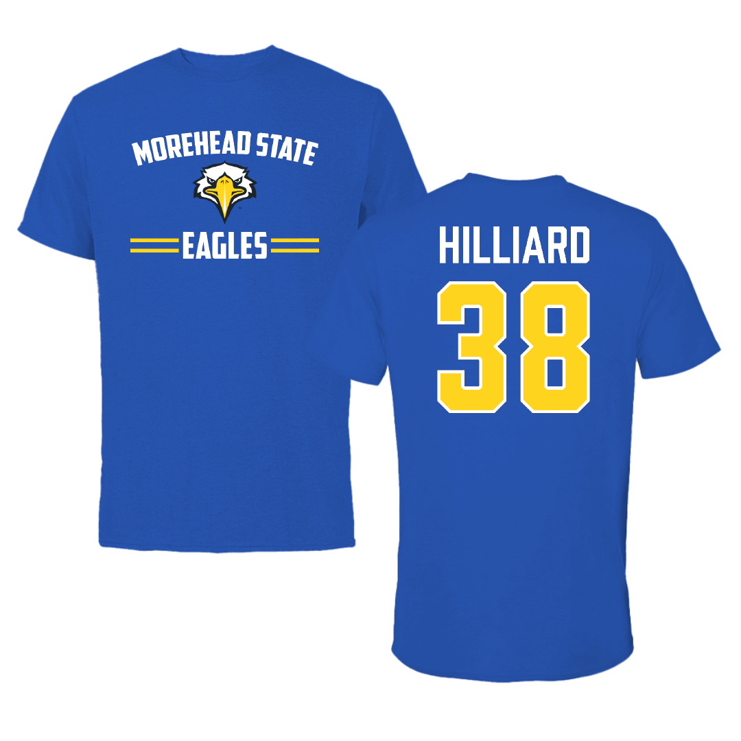 Morehead State University Baseball Blue General Tee - #38 Louden Hilliard