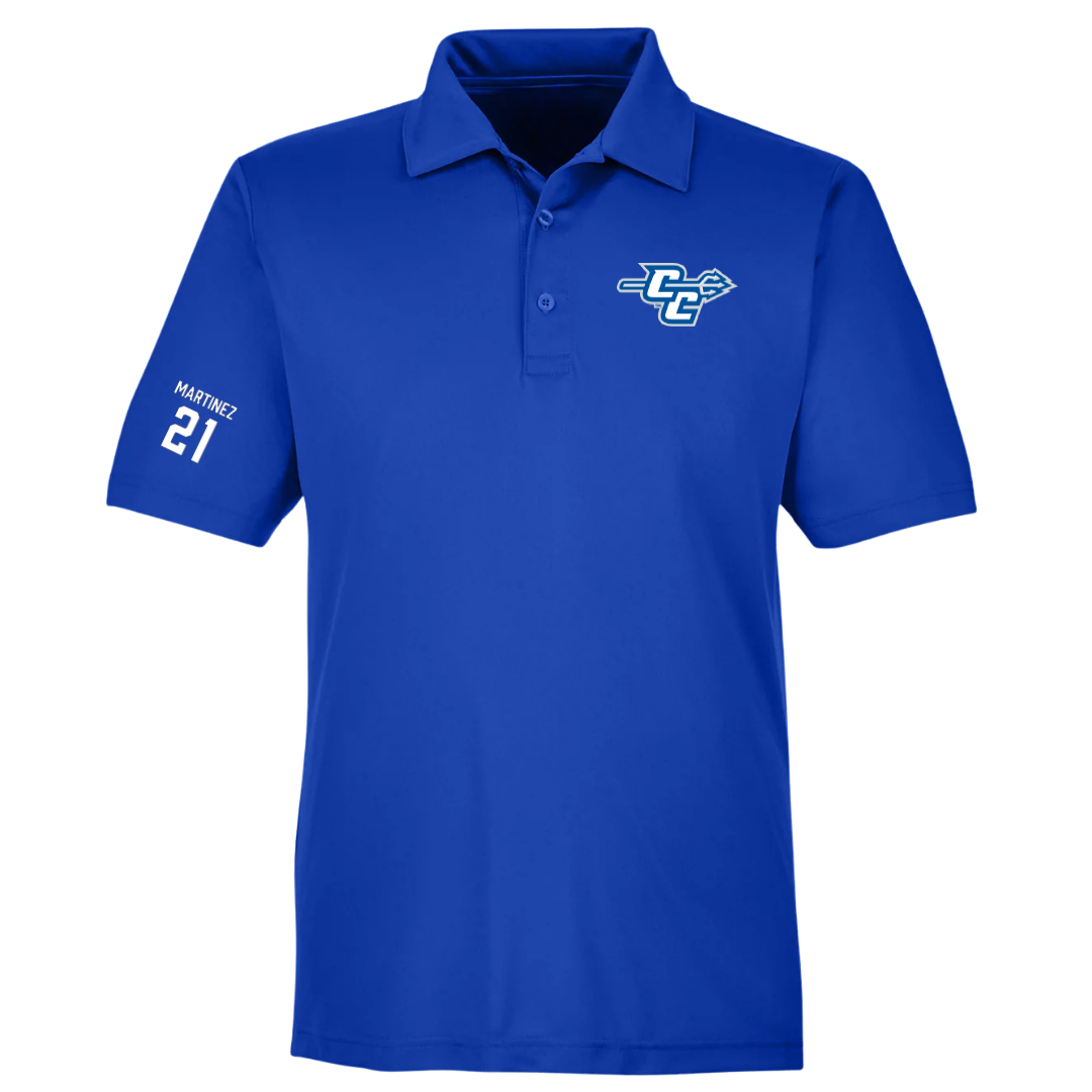 Central Connecticut State University Volleyball (W) Blue Polo - #21 Isabella Martinez