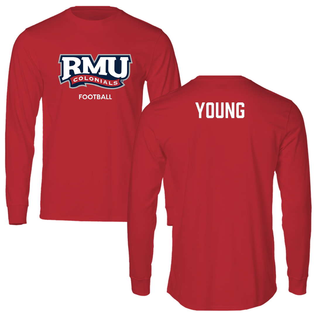 Robert Morris University Football Red Long Sleeve - Max Young
