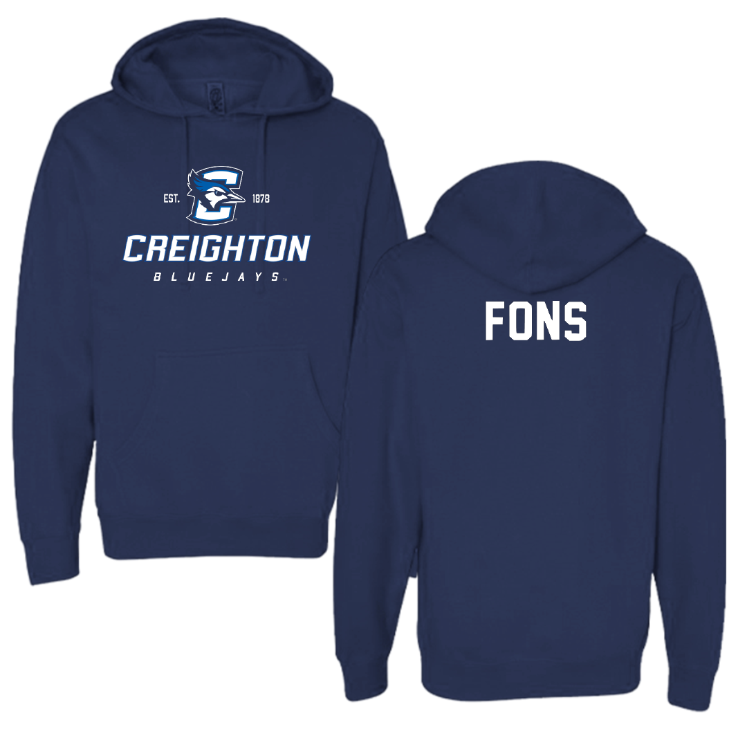 Creighton University Rowing Navy General Hoodie - Ruari Fons