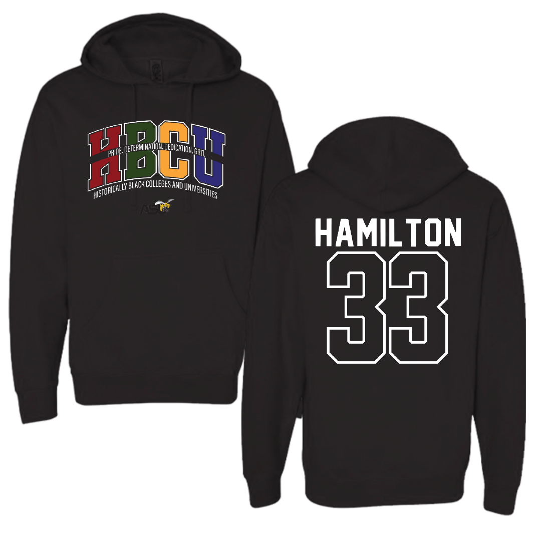 Alabama State University Basketball Black HBCU Hoodie - #33 Talayah Hamilton