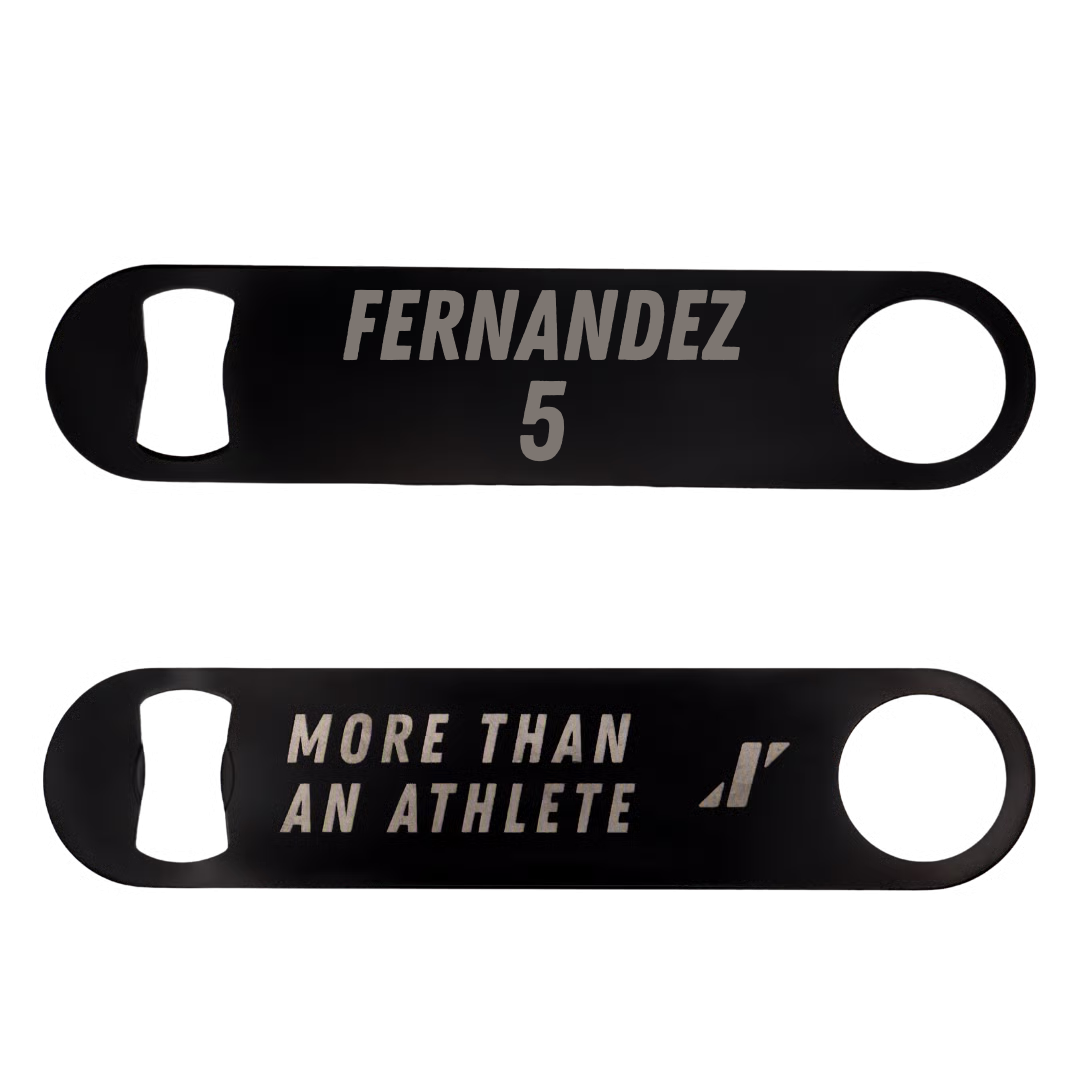 Mercer University Softball Black Bottle Opener - #5 Isabel Fernandez